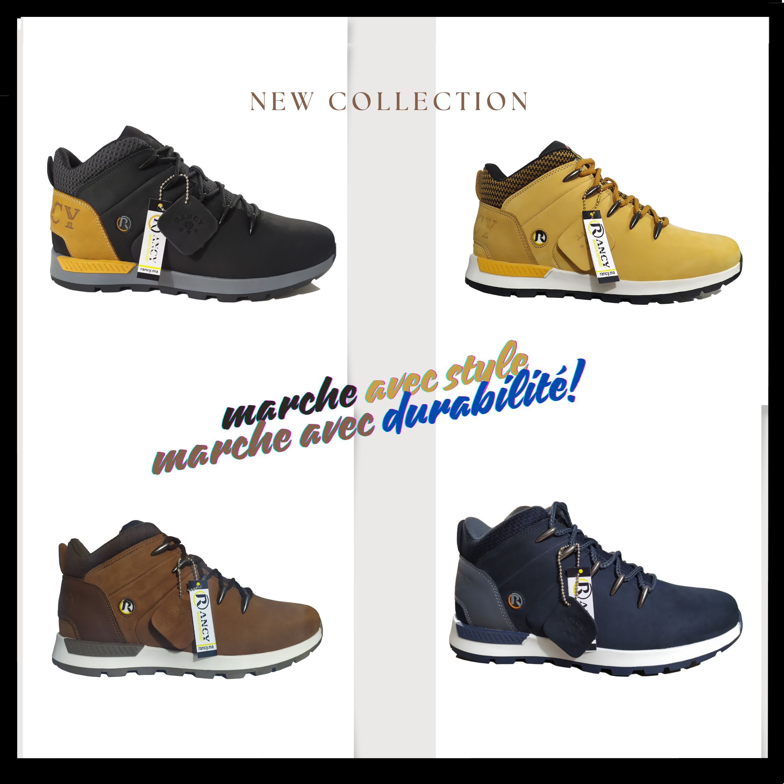 حذاء من جلد طبيعي NVSH-COULEURS - chaussure en cuir naturel